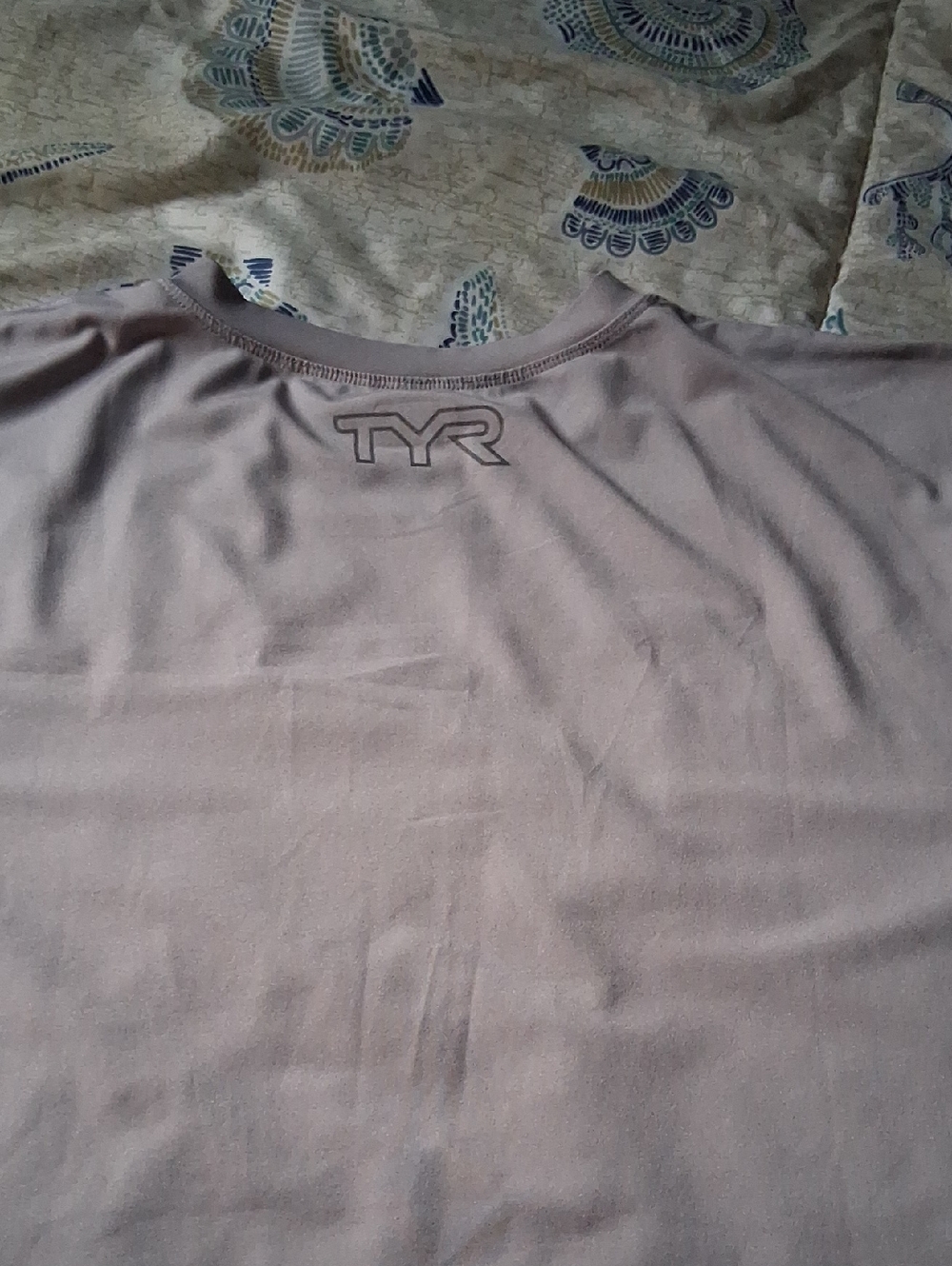 TYR Light Gray Athletic Tee - Picture 7 of 9